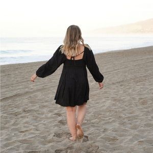 NWT CJLA Catherine dress, black, small